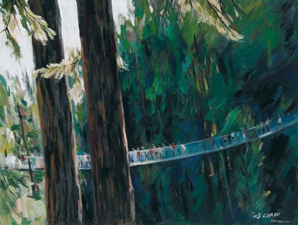 深谷上的吊橋（溫哥華）-Trembling(Capilano Vancouver)