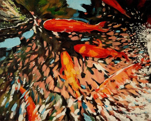 At Leisure Beneath Glittering Ripples