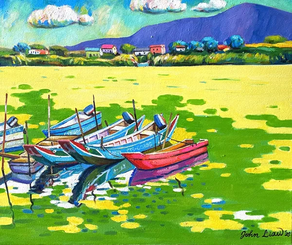 2025 淡水河岸 By the banks of Tamsui River 51x61cm Oil on canvas