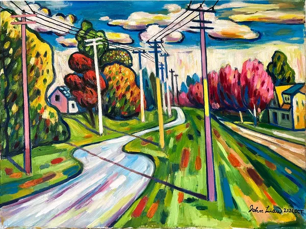 本拿比秋景之一 One view of Autumn in Burnaby